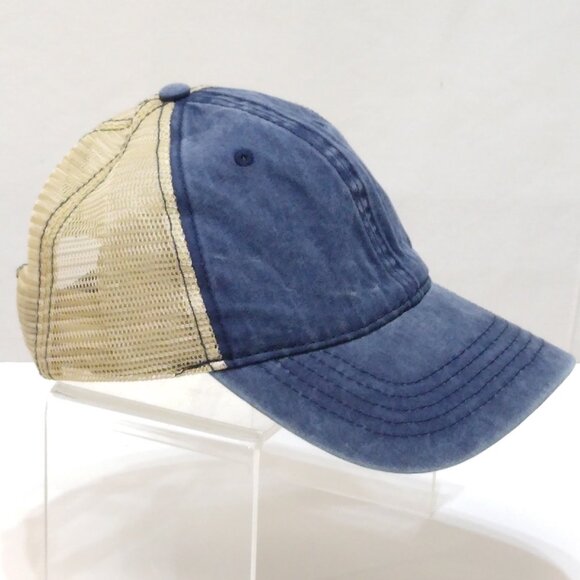 Time and Tru Trucker Baseball Cap Hat Denim Mesh Adjustable Strap Fits Most OSFM - Picture 1 of 10